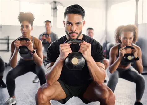 power in motion at a kettlebell class